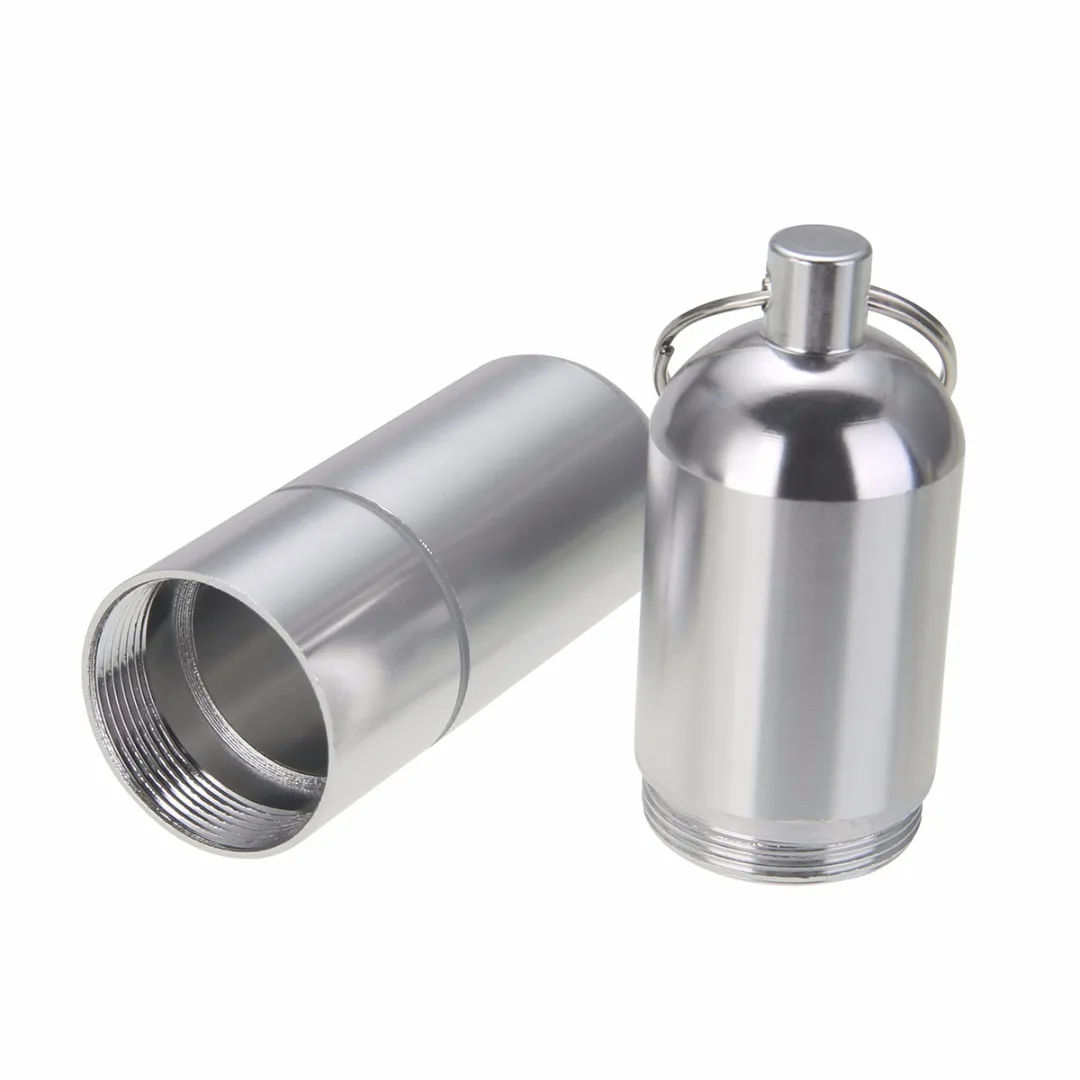 Mayitr Metal Cigarette Box Holder Aluminum Portable  Keychain Cigarette Case Storage For Outdoor Camping Smoking Accessories