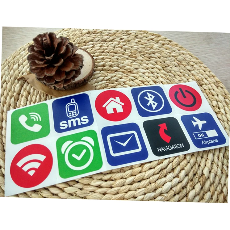 

5YOA 10pcs/lot NFC Tags Stickers Ntag213 13.56mhz Label Rfid Tag Card Adhesive Key Tags llaveros llavero Token Patrol