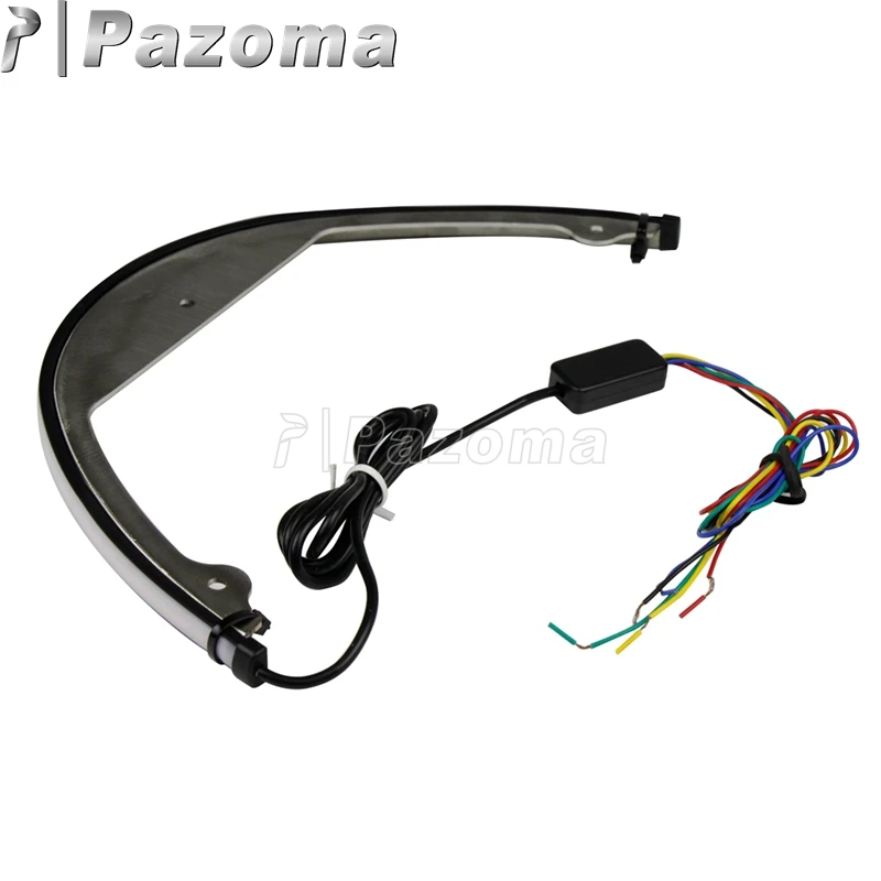 tl-109 suzuki boulevard m109r sequential switchback flowing led tail brake turn signal  light bar fender eliminator kit (27)06