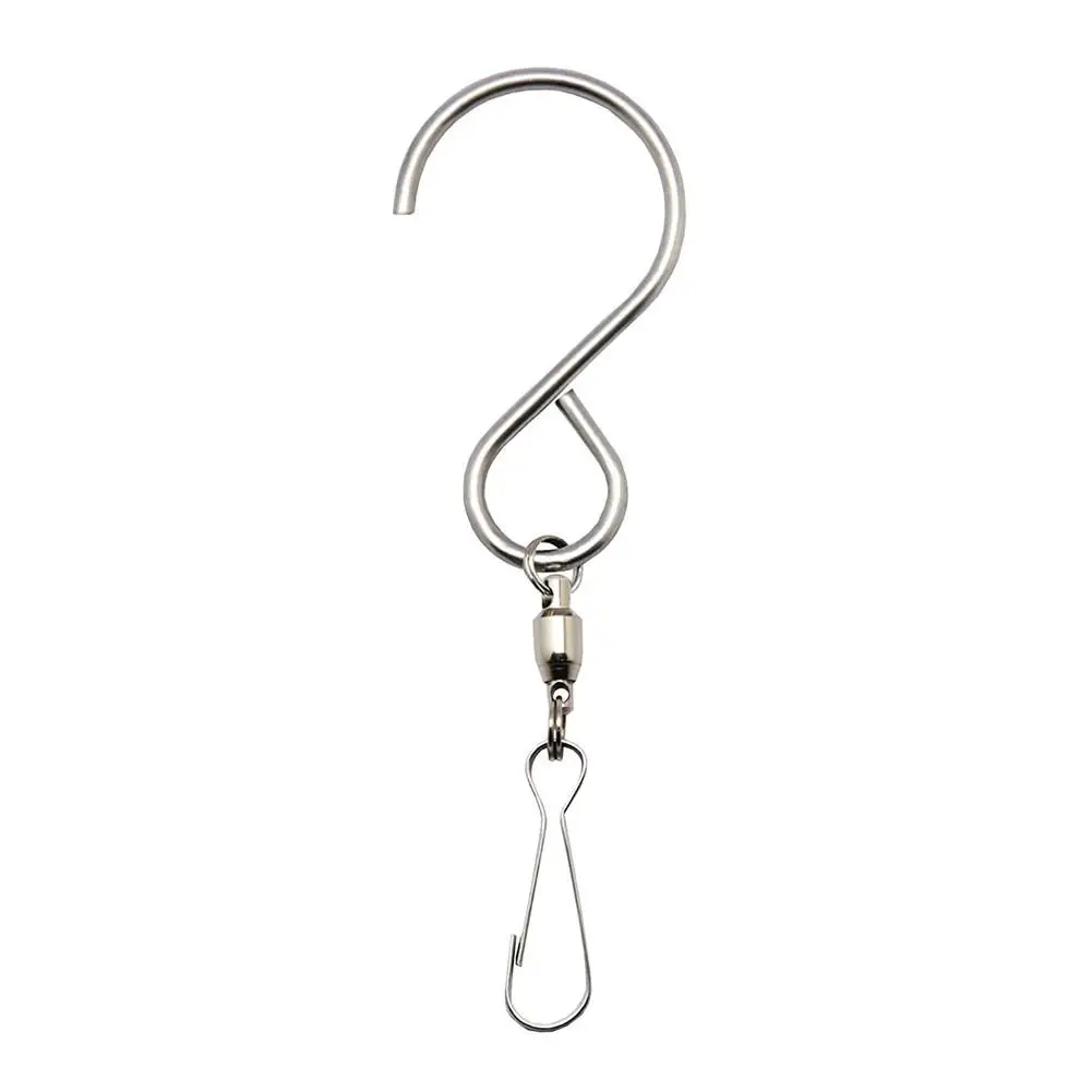 

5pcs Multipurpose Rotatable 360 Degrees Swivel Hook 5Pcs S-Hooks For LED Solar Color Changing Wind Chimes S Shaped Wall Hangers