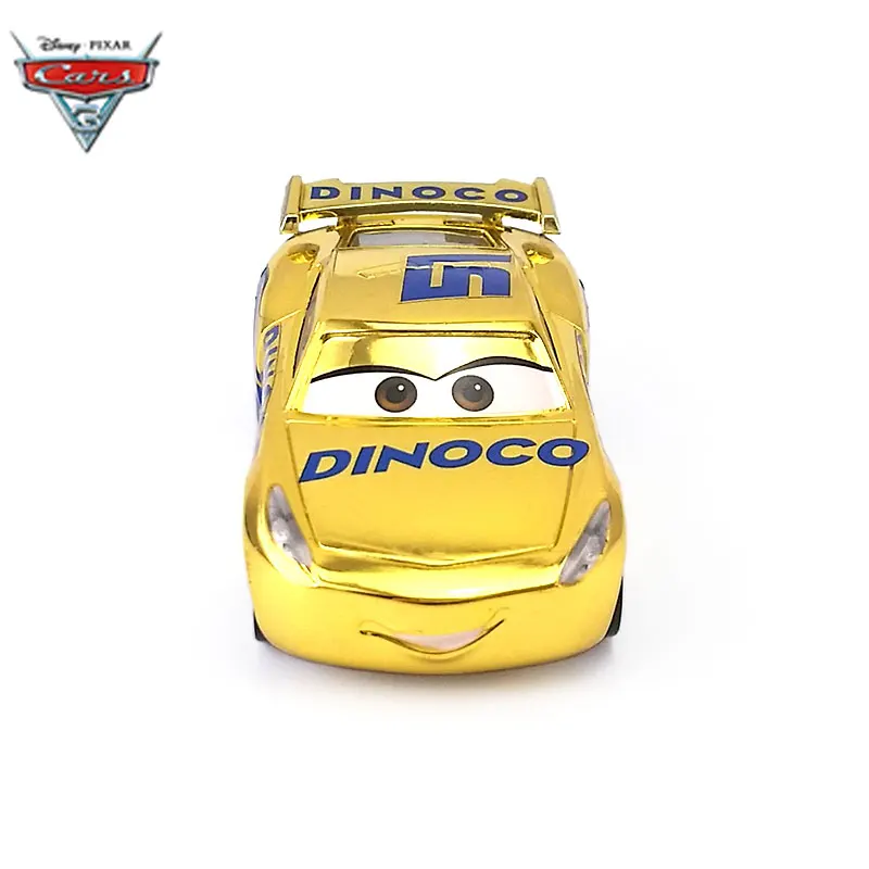 В игрушечном автомобиле Disney Pixar Cars 3 Golden Dinoco 51 Lightning McQueen детская развивающая