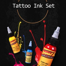 1 цветные чернила для перманентного макияжа 1 унция 30 мл/бутылка краска для татуажа набор 3D макияж Красивый боди-арт постоянный макияж инструмент черный