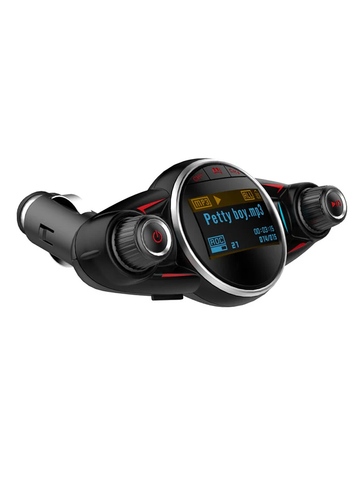 Handsfree FM Transmitter Wireless A2DP AUX Audio Auto Car MP3 Player 1.3 Inch LED Screen USB Car Charger Bluetooth Car Kit