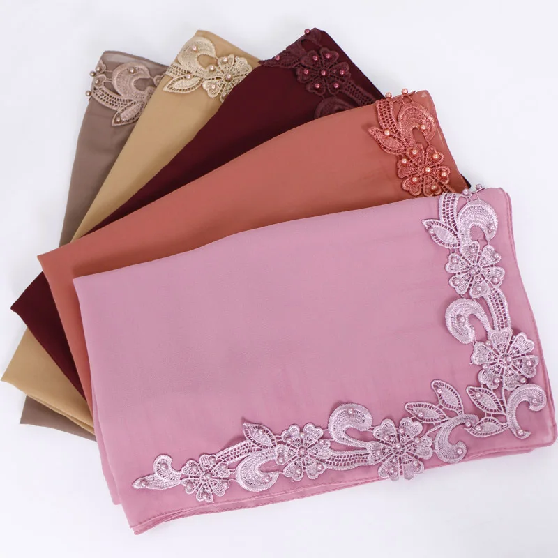 NEW women bubble chiffon solid color muslim head scarf shawls and wraps pashmina bandana female foulard soft hijab stores