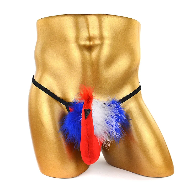 

Creative Fun Sexy Men Thong Underwear Bird Pattern Sexy Male Thongs Cartoon Role-playing G-string Gay Wear