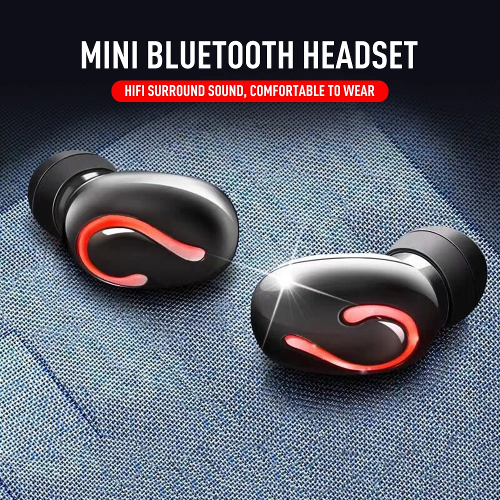

TWS Wireless Bluetooth Earphones 5.0 Stereo Earbud Headset Super Bass Sport Wireless Headphonewith Charging Box 50mAh Power Bank