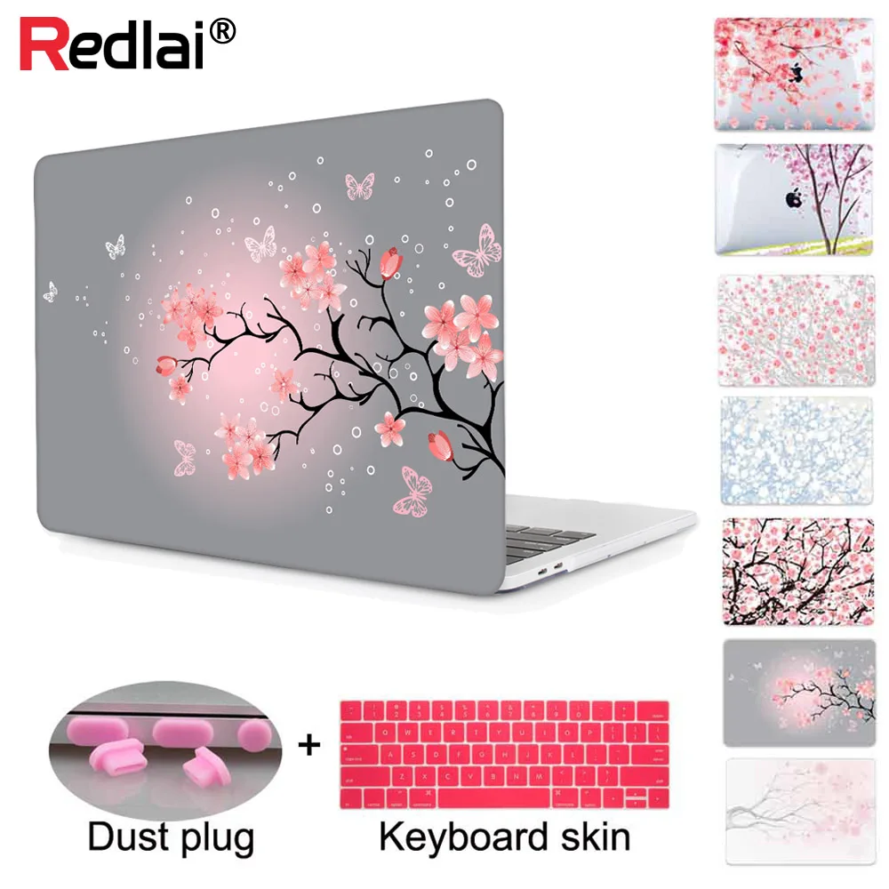 Твердый чехол Cherry Blossoms для 2020 Macbook Air 13 дюймов A2337 A2179 ноутбука Mac Pro Retina 16 A2141 A2338