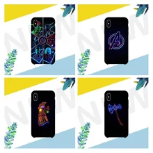 

2018 Marvel Avengers Cover hard plastic Phone Cases For iPhone SE 5 5S 6 XR XS MAX 7 Plus 8 X