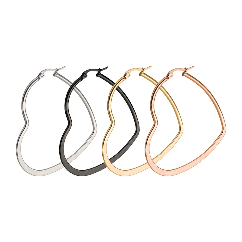 

Legenstar Heart Earrings For Women Stainless Steel Hoop Earring Punk Style Boho Ethinc Jewelry 2019 Dangle Earrings