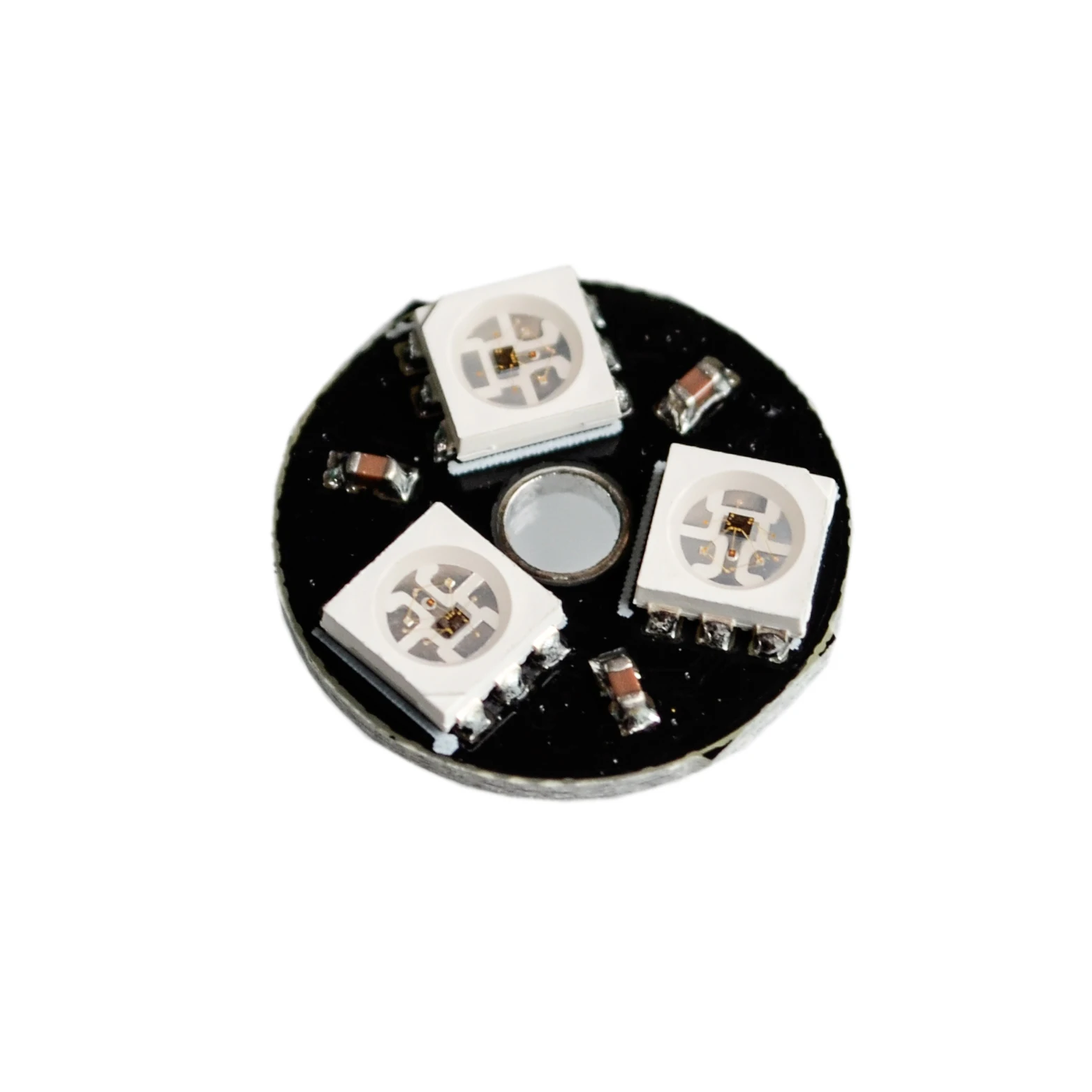 

10pcs/lot WS2812B 3 Bit Full Color 5050 RGB LED Lamp Panel Light Round WS2812
