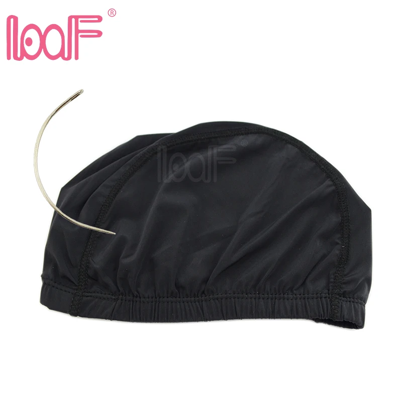 

LOOF 2pcs Glueless Wig Caps n Big C Curved Needle 12 pcs 6cm For Making Weave Wigs Tools Spandex Net Elastic Dome Wig Cap