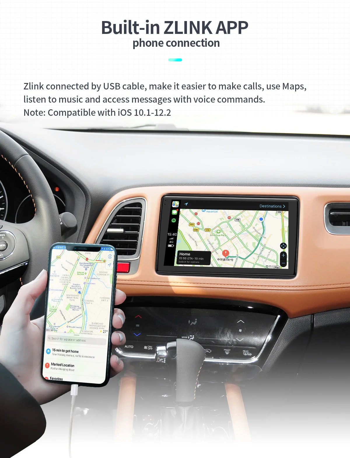 Clearance DSP Carplay Android 8.1 Car Multimedia Radio for Honda HRV 2015+ GPS SPDIF Subwoofer Stereo 4G SIM WiFi DVR OBD DAB Bluetooth 16