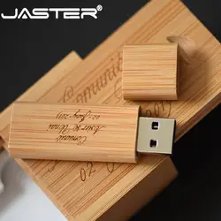 JASTER Горячая продажа usb + коробка деревянное внешнее хранилище (более 5 шт бесплатный логотип) USB 2,0 4 ГБ 8 ГБ 16 ГБ 32 ГБ 64 ГБ USB флэш-накопитель
