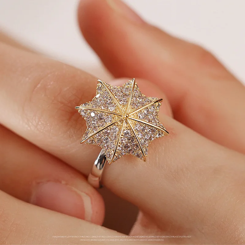 Umbrella Funny Rings Fashion Jewelry Accessories Gold Silver Women