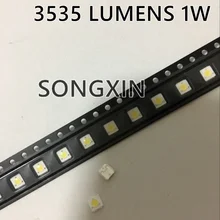 1000 шт. люмен lg innotek samsung wooree светодиодный Диод 3535 3537 Высокая мощность 1 Вт 3 в холодный белый Светодиодный ЖК-Телевизор с подсветкой 3D