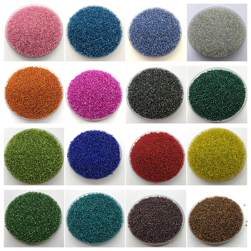 1000pcs Glass Seed Beads 2mm Czech Lined Charm DIY Bracelet Necklace Jewelry Making Accessories