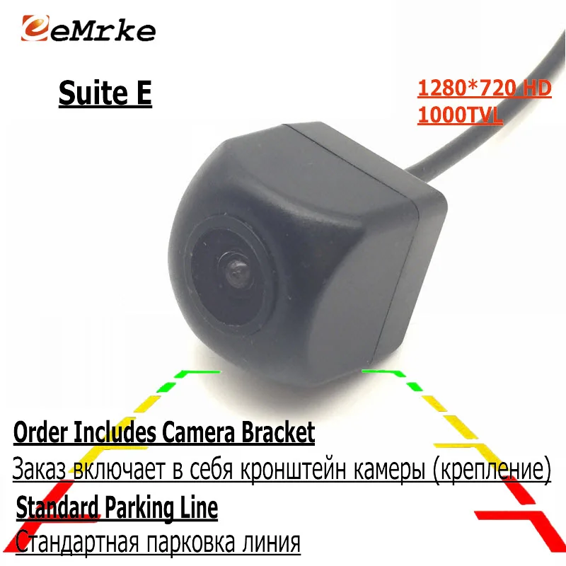 EEMRKE Multi-function CCD Car Reverse Camera for SEAT Ibiza FR 5D Backup Camera Night Vision Parking Rearview - Название цвета: Suite E