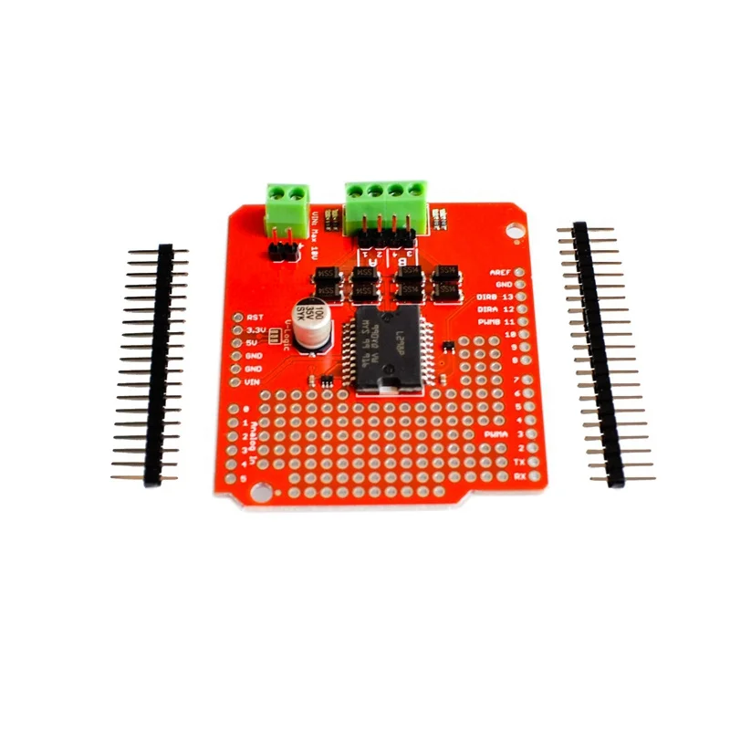 

Supporting L298P high-current dual-car motor drive smart car recommended