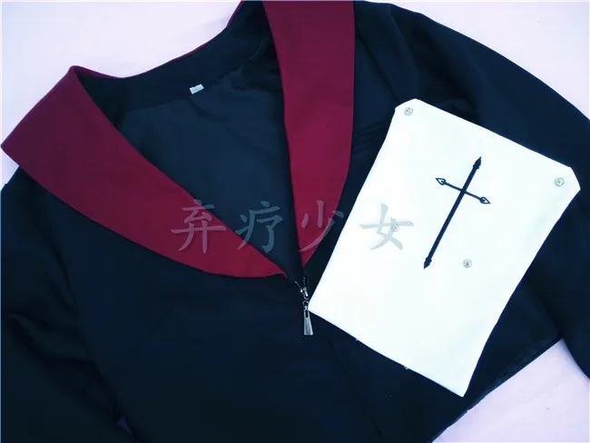 Японская форма JK Топы ведьма матросский воротник Готический топы Крест гексаграмма вышивка рубашка