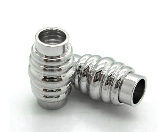 Free Shipping Imitation platinum Plated Screw thread Clasps