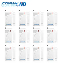 12 pcs Wireless door window open detector 433MHz Door Magnet Gap Alarm Long Distance Working For