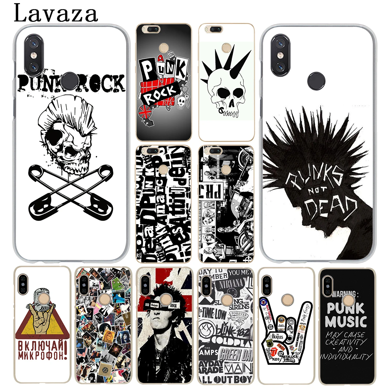 Твердый чехол для телефона Lavaza Punk Rock Xiaomi MI 10 9 9T CC9 CC9E A3 Pro 8 SE A2 Lite A1 pocophone f1 6