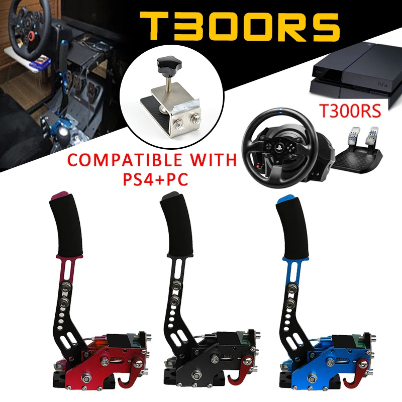  PS4 + PC G27/G29/G920 T300RS Logitech Brake System Handbrake USB Hand Brake+Clamp For Racing Games 