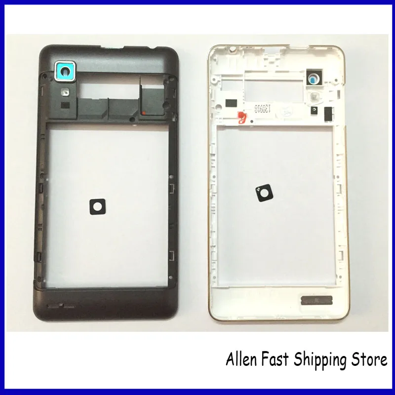 Original Housing Plate LCD Panel Middle Frame Bezel For Lenovo P780 Housing With Camera Glass Lens,Sliver /Black Color