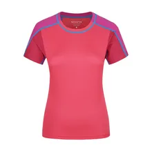 Женские походные футболки новые летние быстросохнущие дышащий для занятий спортом на улице топы с короткими рукавами женские альпинистские походные футболки