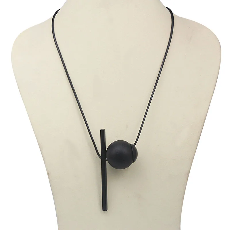 COUYA Ethnic Long Necklace For Women Statement Jewelry New Bohemia Style Jewelry Antique Black Color Wood Beads N10078-1 - Image 3