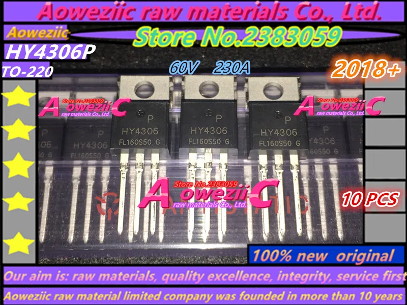 

Aoweziic 2018+ 100% new original HY3606P HY3606 60V 162A HY4306P HY4306 60V 230A TO-220 field effect MOS tube