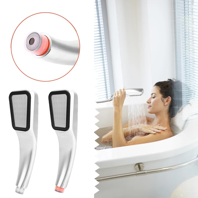 Высокое давление экономии воды ABS для ванной душевая головка хромированный усилитель воды под давлением насадка для душа с 300 отверстиями