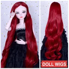 Girl Doll Wig Long Hair for Dolls Colourful Straight Hair Curly Hair for Bjd 1/3 Dolls Accessories for BJD Dolls Girls Toys 32cm traditional chinese queen dolls pretty girl bjd dolls movies