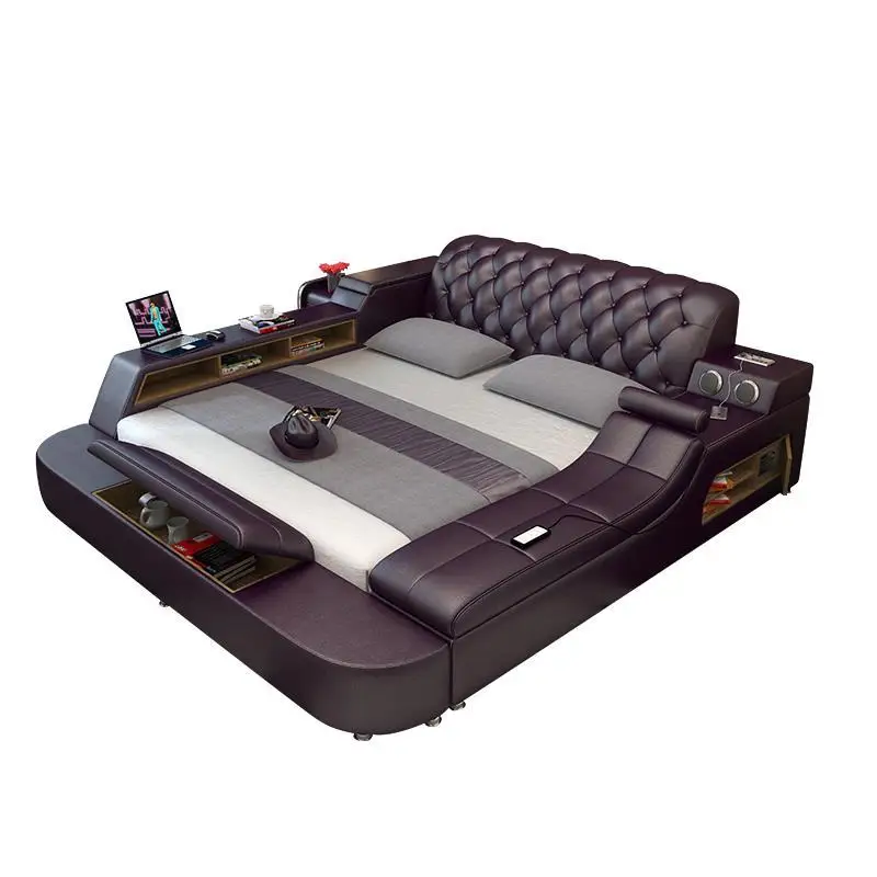 

Mobilya Room Infantil Set Modern Tempat Tidur Tingkat Home Bett Leather Cama Mueble De Dormitorio bedroom Furniture Bed