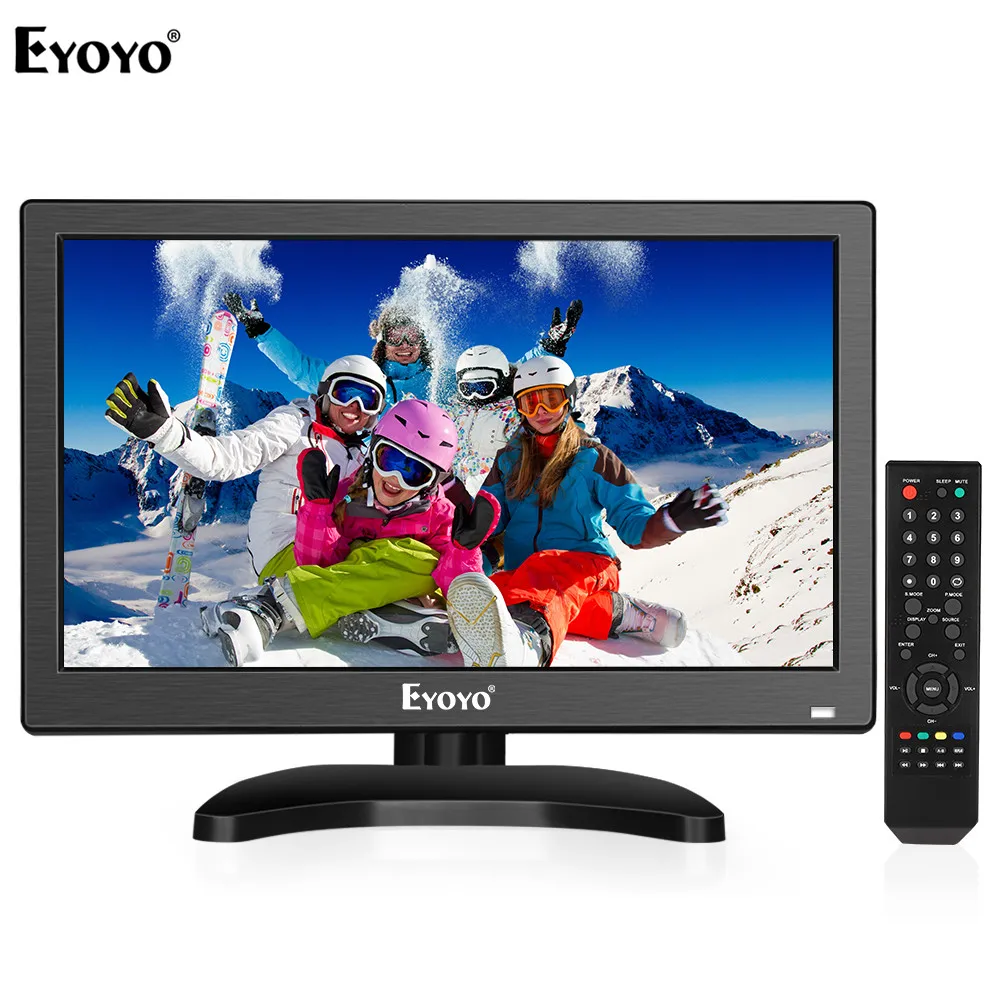 Eyoyo EM12T 1" 1920x1080 HDMI ТВ монитор портативный кухонный телевизор ips ЖК-экран дисплей ТВ/HDMI/VGA/AV/USB вход для ПК CC ТВ камеры