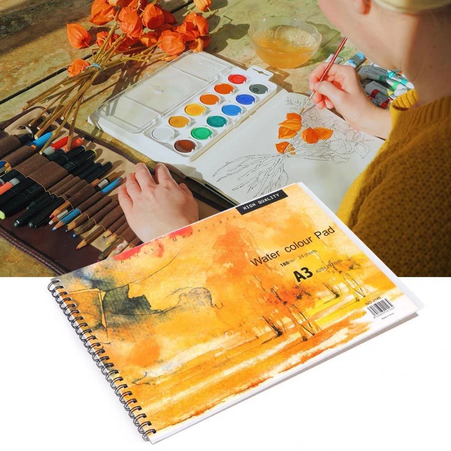 A3 パステル紙パッド水彩紙スケッチブックメモ帳日記ノートブック絵画デッサン Painting Paper Aliexpress