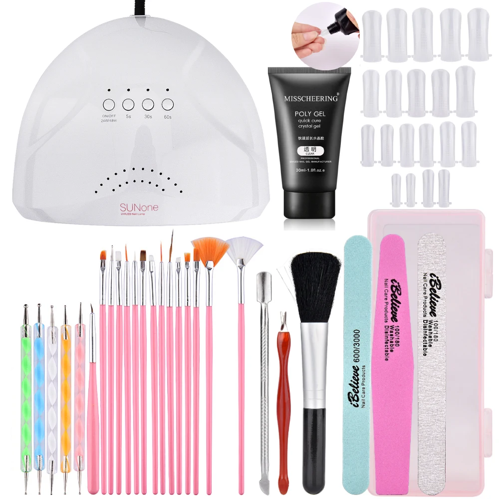 

Manicure Set For Nail Gel Nail Polish Extension Set Nail Art Tools For Manicure Semi Permanent UV Gel For Manicure Pedicure Sets