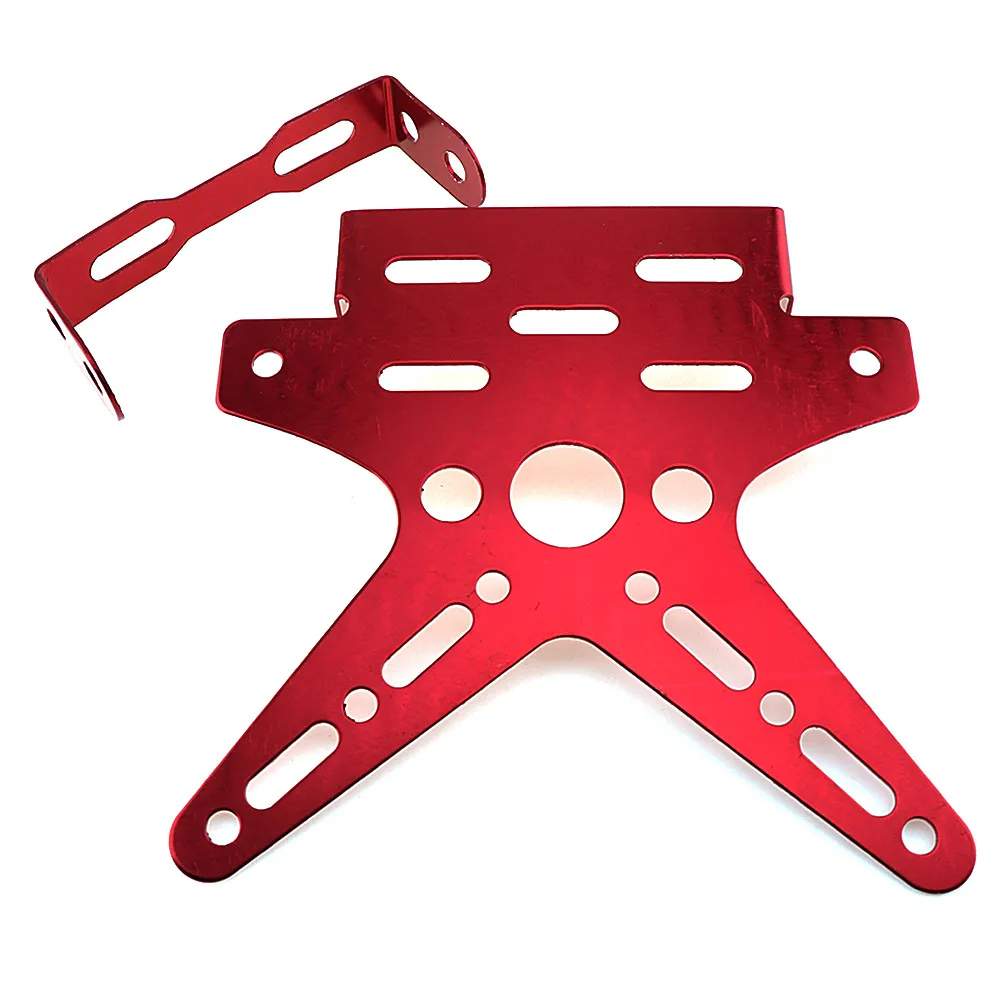 Electroplate CNC Aluminum Alloy Motorcycle Rear License Plate Frame