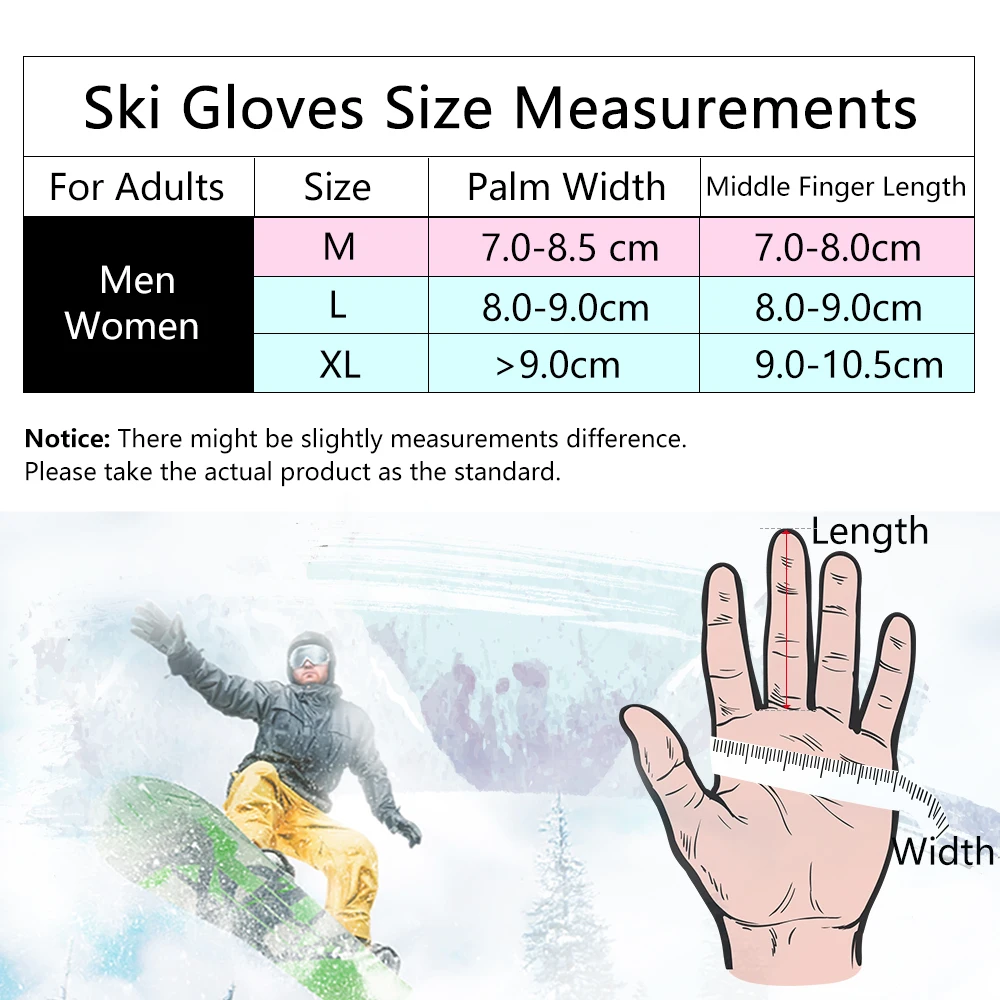 COPOZZ лыжные перчатки водонепроницаемые перчатки с функцией сенсорного экрана перчатки с подогревом для сноуборда теплые снегоходные перчатки для мужчин и женщин