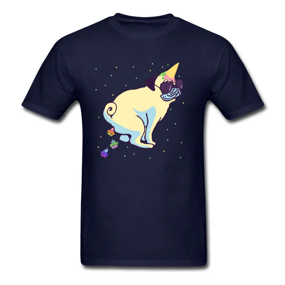 Pug Unicorn poops cupcakes_navy