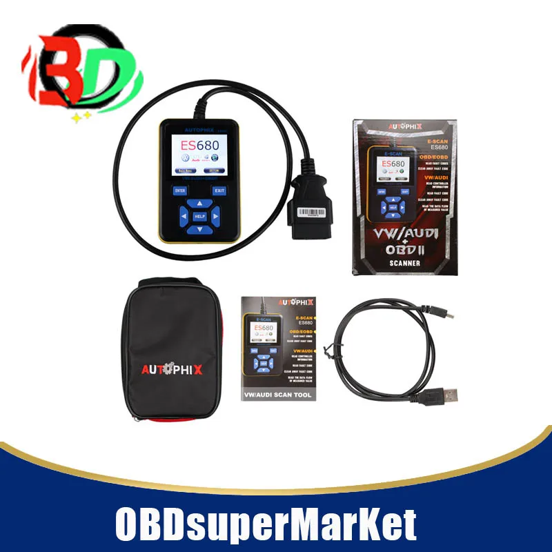 

Autophix E-SCAN ES680 VAG RPO+OBD Scanner Multi Languages OBDII