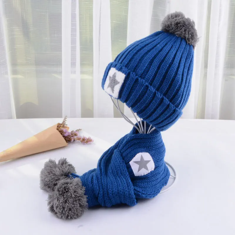  kids hat and scarf set for children winter set for children scarf hat set girls boys scarfs and gloves (6)