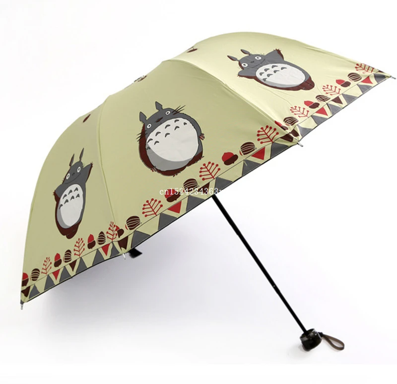 

10pcs Totoro Sunny Rainy Umbrellas Cartoon Totoro Umbrellas Cute Daily Folding Umbrella Cosplay Collection Wholesale