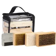 Wax-Brush Scraper Snowboard Ski Brass/horsehair-Brush And with Pvc-Bag Edge-File Metal