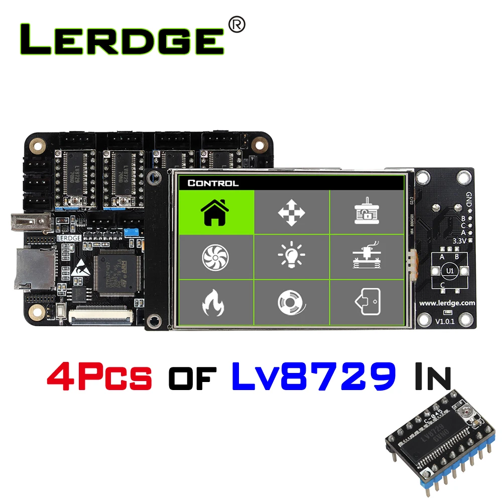 Детали для 3D принтера 32 бит материнская плата STM32 ARM битная tmc2208 lv8729 TMC2209|control board 3d