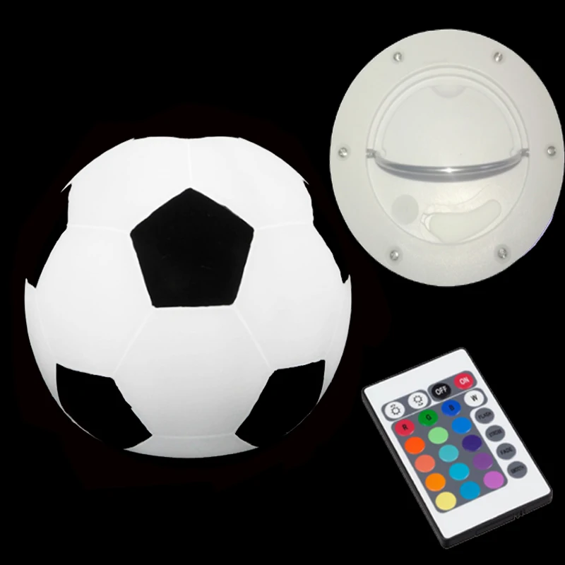 Skybesstech D22cm 8,66 дюймов 16 цветов меняющийся светодиодный светильник в виде футбольного мяча для украшения в канун Рождества, бесплатная