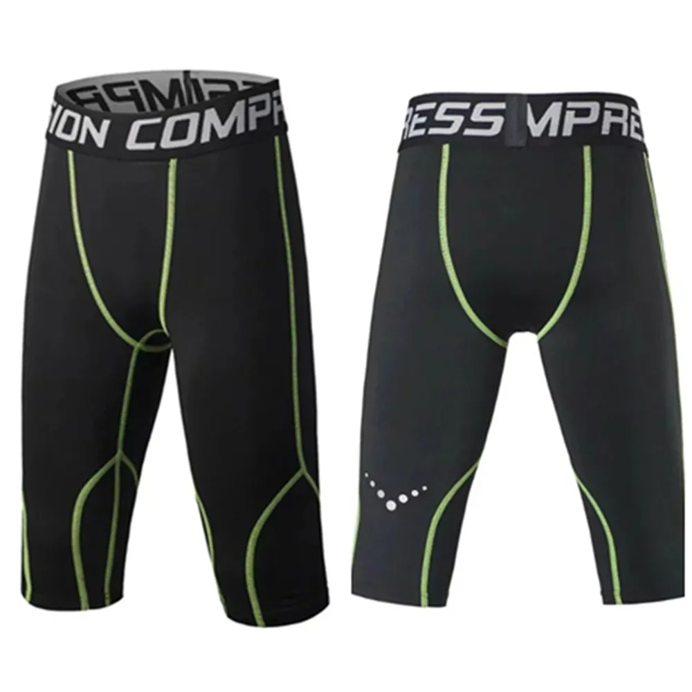 

New Kids Compression Tights 3/4 Running Pants GYM Fitness Tennis Jogging Basketball Legging Boys Soccer Football Pants Quick Dry