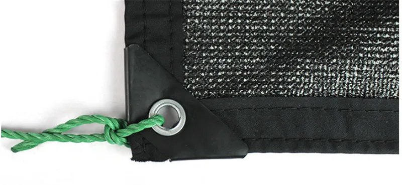 Sombra com Furo do Cair Caminhadas com Efeito de Estufa Cair para Camping Preto ao ar Jardim do Telhado do Carro Livre Abrigo Sol Malha Pead Net para Camping Tampa Sombra Toldo 11 High Quality Esporte e Lazer