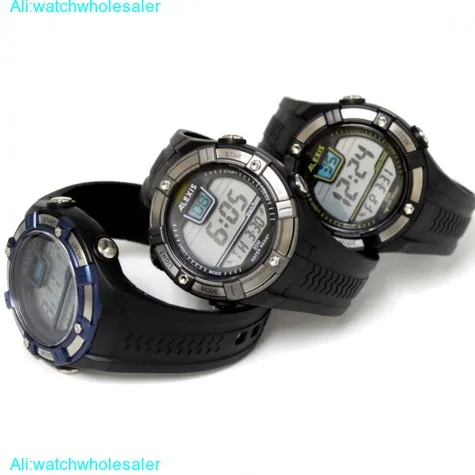 DW381D Date Alarm BackLight PNP Matt Silver Bezel Water Resist Men Digital Watch