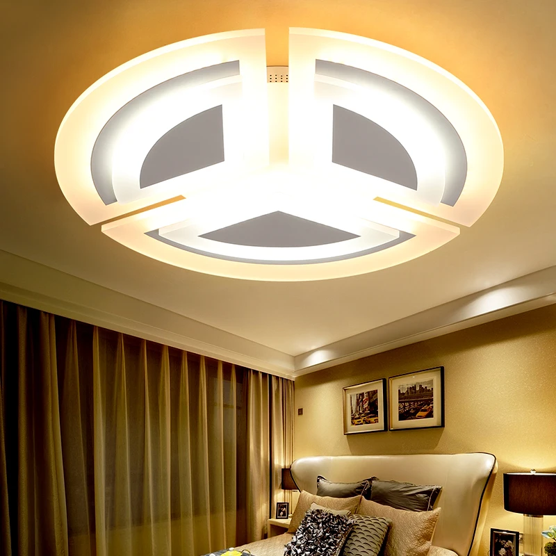 

Ultra-thin led ceiling light with remote control for living room study room decorative lampshade ceiling lamp lamparas de techo